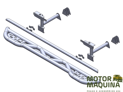 SIDE STEPS TUBULAR - DEF87 TO DEF16