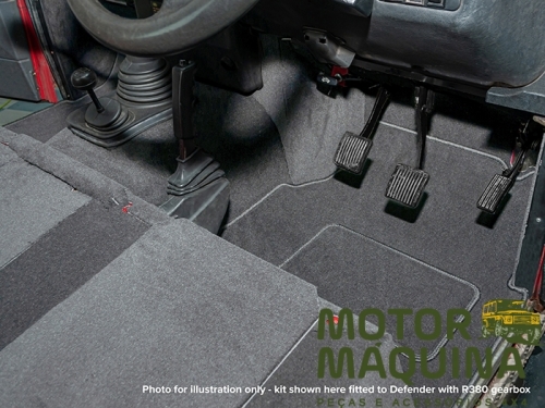 LT77 FRONT CARPET SET RHD GREY