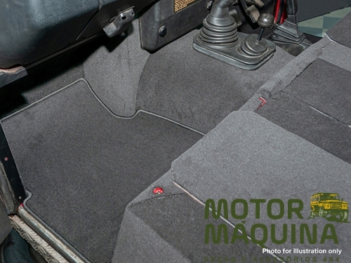 R380 FRONT CARPET SET RHD GREY