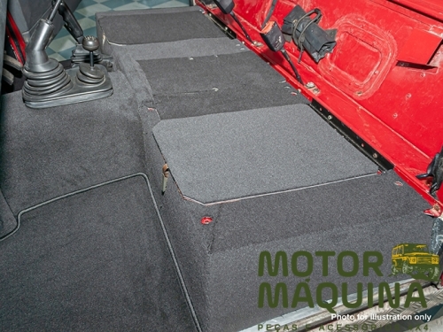 R380 FRONT CARPET SET RHD GREY