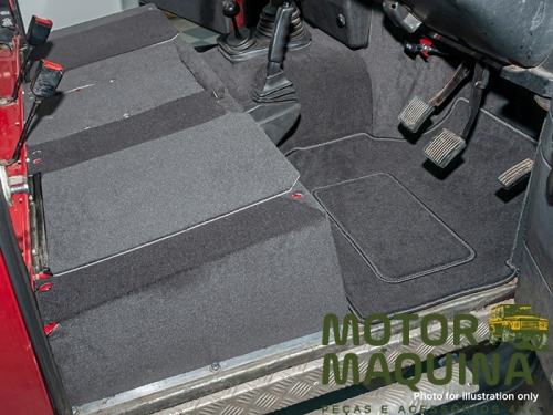 R380 FRONT CARPET SET RHD GREY