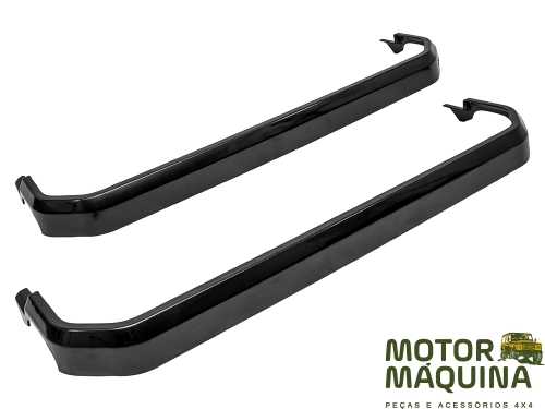 SIDE STEP COVERS DEF20 90 SMOOTH GLOSS BLACK PAIR