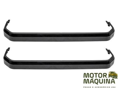 SIDE STEP COVERS DEF20 90 SMOOTH GLOSS BLACK PAIR