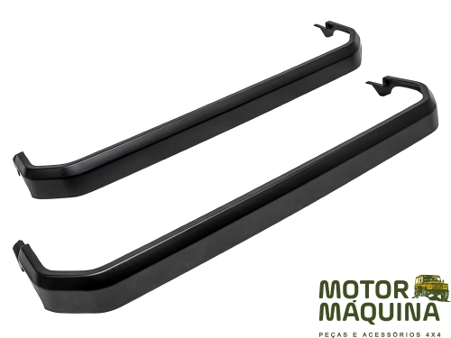 SIDE STEP COVERS DEF20 90 SMOOTH SATIN BLACK PAIR