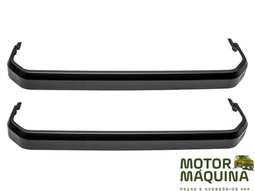 SIDE STEP COVERS DEF20 90 SMOOTH SATIN BLACK PAIR