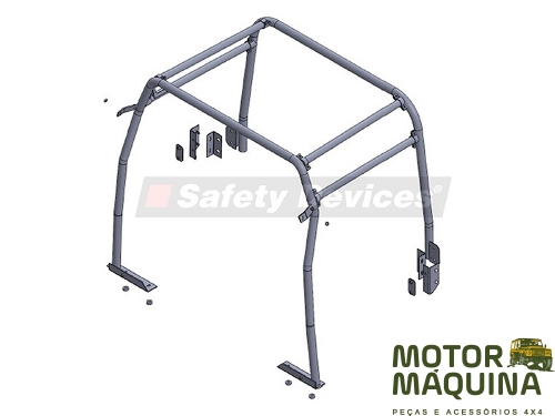 ROLL CAGE - DEF 110 TO 2006 - 4 DOOR SW